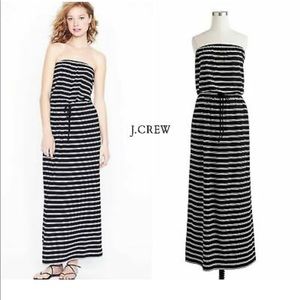 Black and White Striped Maxi Dress - J Crew